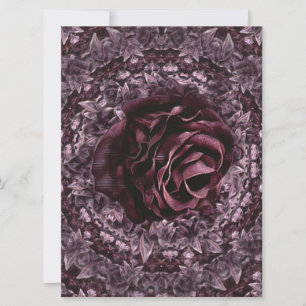 Convite Mandala de Rosa
