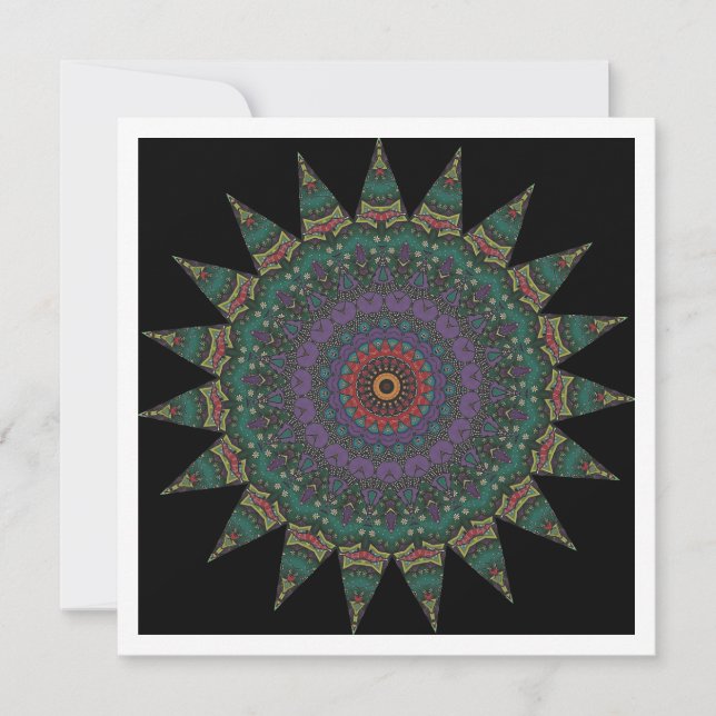 Convite  Mandala Decorativa  (Frente)