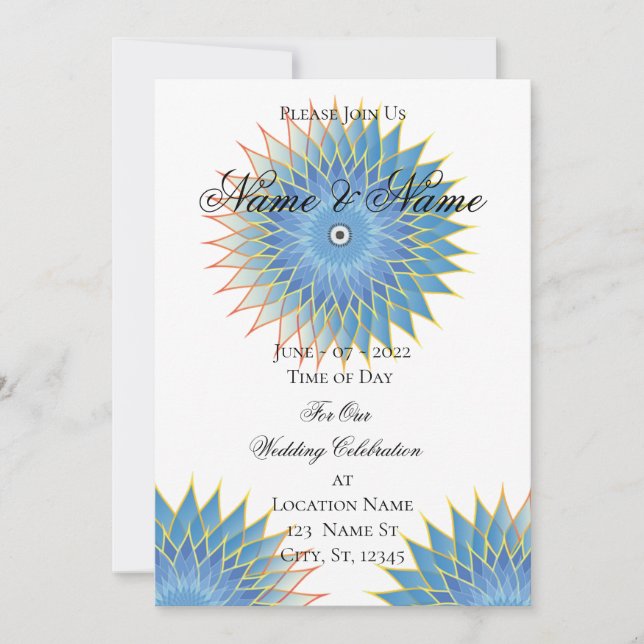 Convite Mandala Lotus Blossom Thunder_Cove (Frente)