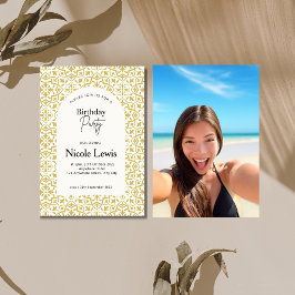 Convite Mandala Ornament & Arabic Pattern Invitation Foto