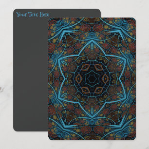 Convite Mandala Rosette Boho Bohemian Style Dandy Pattern