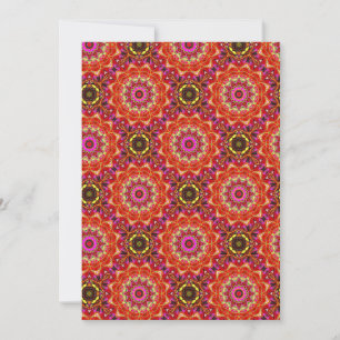 Convite MANDALA Vermelho