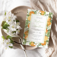 Mandarin Orange Watercolor Casamento