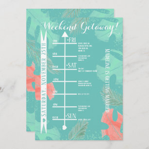 Convite Maneira de Manchetes de Aquarela Monstera