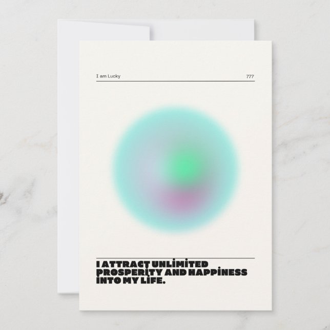 Convite manifestação diária de afirmações (Frente)