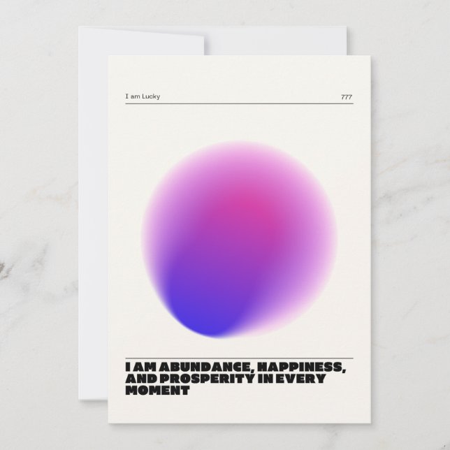 Convite manifestação diária de afirmações (Frente)