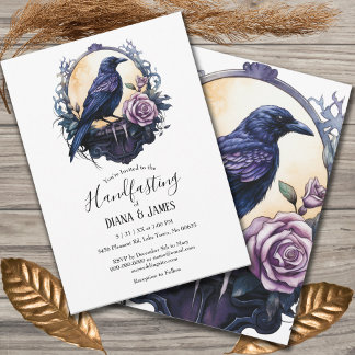 Convite Manipulador Floral de Boho Gótico e Rosa