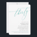 Convite Manteiga de 30 para a caligrafia ELEGANTE<br><div class="desc">por kat massard / WWW.SIMPLYSWEETPAPERIE.COM Adorem o design,  mas gostariam de ver algumas mudanças - outro esquema de cores,  produto,  adicionar uma fotografia ou adaptar para uma ocasião diferente - sem preocupações,  simplesmente contactem-me,  kat@simplysweetPAPERIE.com Tenho o prazer de ajudar!</div>