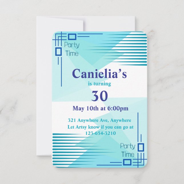 Convite Mantendo-O Teal (Frente)