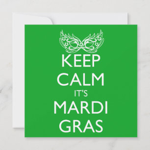 CONVITE MANTENHA A CALMA É A MARDI GRAS SEASON