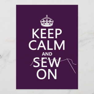 Convite Mantenha a calma e o modo de exibição aceso (em 