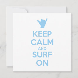 Convite Mantenha a calma e o Surf ligados