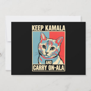 Convite Mantenha Kamala e Continue Em Frente-A-La LA Kamal