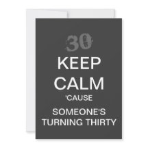 MANTER aniversário de 30 anos CALM (escuro)