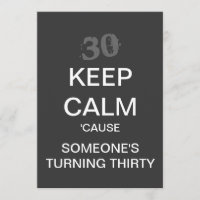 MANTER aniversário de 30 anos CALM (escuro)