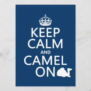 Convite Manter Calm e Camel ligados (todas as cores)