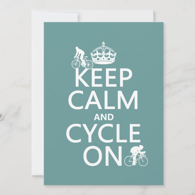 Convite Manter Calm e Ciclo Ligado (em qualquer cor) (Frente)