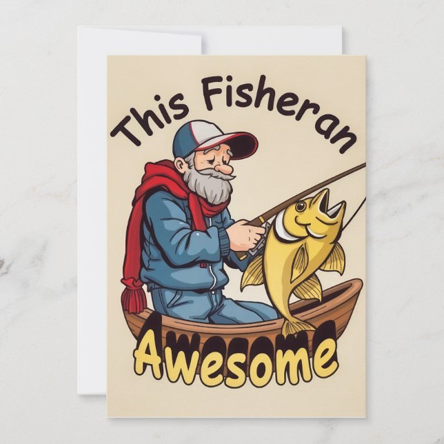 Convite Manter Calmo e Pescar (Frente)