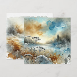 Convite Manuscrito de Manhã de Aquarela Automática Imprimí