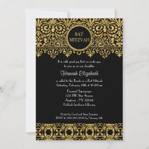 Convite Manuscrito Inglês Art Deco Nouveau Damask