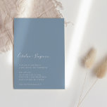 Convite Manuscrito Minimalista Moderno Boho Dusty Casament<br><div class="desc">Convite de Casamento Azul de Boho Dusty,  Manuscrito Minimalista</div>