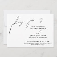 Manuscrito Moderno Simples Por Favor Junte-Se A Nó