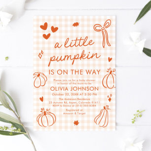 Convite Mão Bonita Desenha Um Pequeno Chá de fraldas De Ab