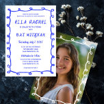 Convite Mão de Loops MensaisDesenhado Personalizado Bar de<br><div class="desc">Cartão perfeito para anunciar um morcego mitzvah, bar mitzvah ou outra celebração judaica! A mão fez uma armação de pinceladas bagunçadas para você no lado da frente! TOTALMENTE PERSONALIZÁVEL! Clique em "Personalizar" acima para editar o texto e adicionar sua própria foto ao verso. Clique em "editar usando a ferramenta design"...</div>