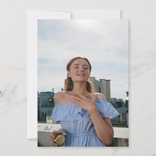 Convite Mão Desenhou Um Tini Bit Antigo Martini Aniversári