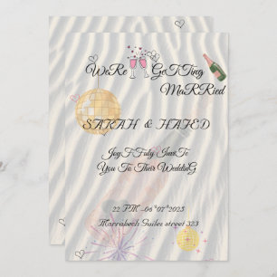 Convite Mão Modelo do Suite Ilustrada de Casamento Desenha