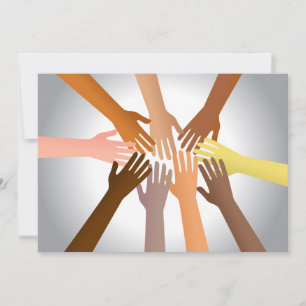 Convite Mãos Coloridas