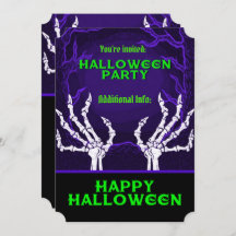 Mãos de Esqueleto Roxo