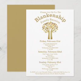 Convite Mãos para Cima Árvore Deixa Modelo de Reunião Fami