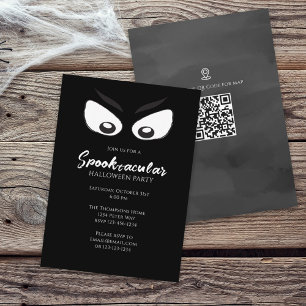 Convite Mapa de Código QR de Spooktacular Spookular do Fan