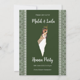 Convite Mapa de Fotografia Personalizado da Palestina Sina