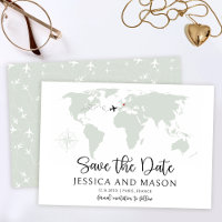 Mapa do mundo do casamento de destino salvar a dat