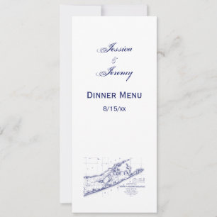 Convite Mapa dos Hamptons da Long Island