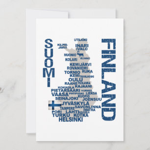 Convite MAPA FINLAND personalizável