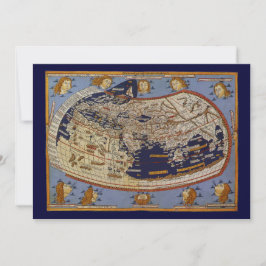 Convite Mapa Mundial Ptolemaico Antigo, Johannes de Arnshe