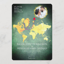 Convite Mapa Personalizado da Jornada do Amor Casamento