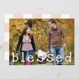 Convite Mapeador Abençoado De Ação De Graças Deixa Laranja