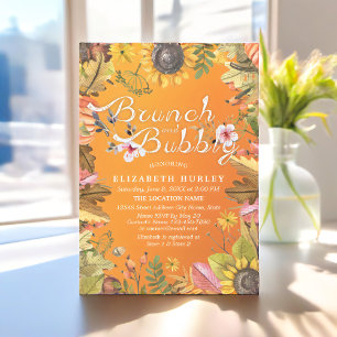 Convite Mapeamento de Chá de panela Brunch e Bubble deixa
