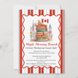 Convite Maple Morning Brunch | Dollhouse Pancake 3D