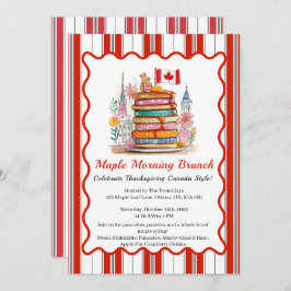 Convite Maple Morning Brunch | Dollhouse Pancake 3D