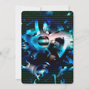 Convite Máquina de códigos binários