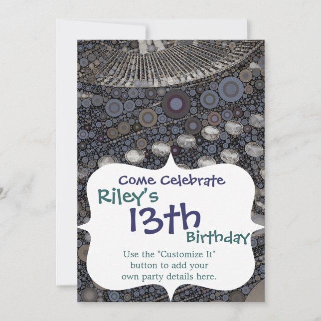 Convite Máquina de Máquina de Máquina de Máquina Moderna d (Frente)