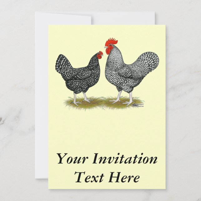 Convite Marans: Cuckoo Pair (Frente)