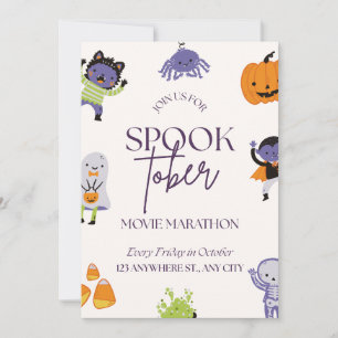 Convite Maratonas de Filmes de Halloween do Spooktober Fof