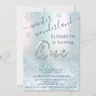 Convite Maravilha Adorável de inverno reluz no primeiro an