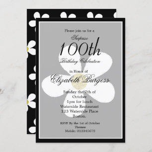 Convite Maravilha Negra Branca Dourada Elegante